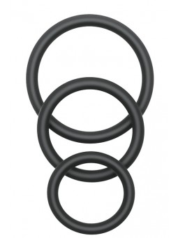 Trio Rings Set Black