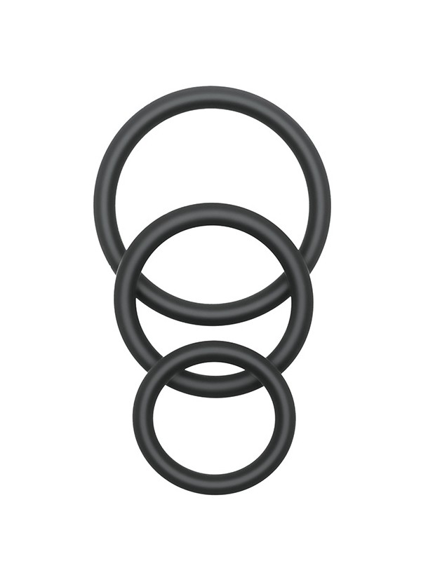 Trio Rings Set Black