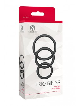 Trio Rings Set Black