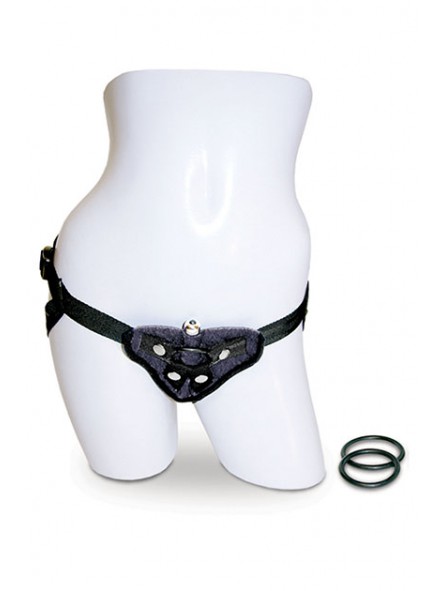 VIBRATING STRAP-ON - BLACK