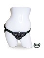 VIBRATING STRAP-ON - BLACK