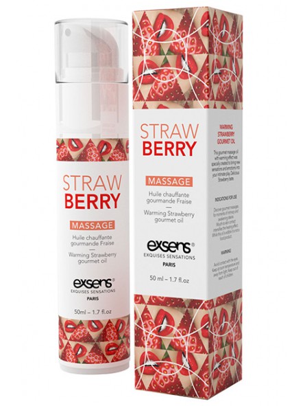 WARMING GOURMET MASSAGE OIL STRAWBERRY 50ML