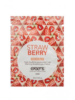 Warming Gourmet Massage Oil strawberry Sachet 3ml