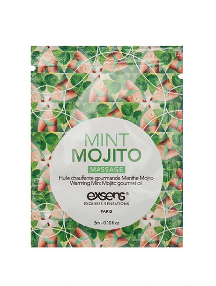 Warming Gourmet Massage Oil Mint Mojito Sachet 3 ml.
