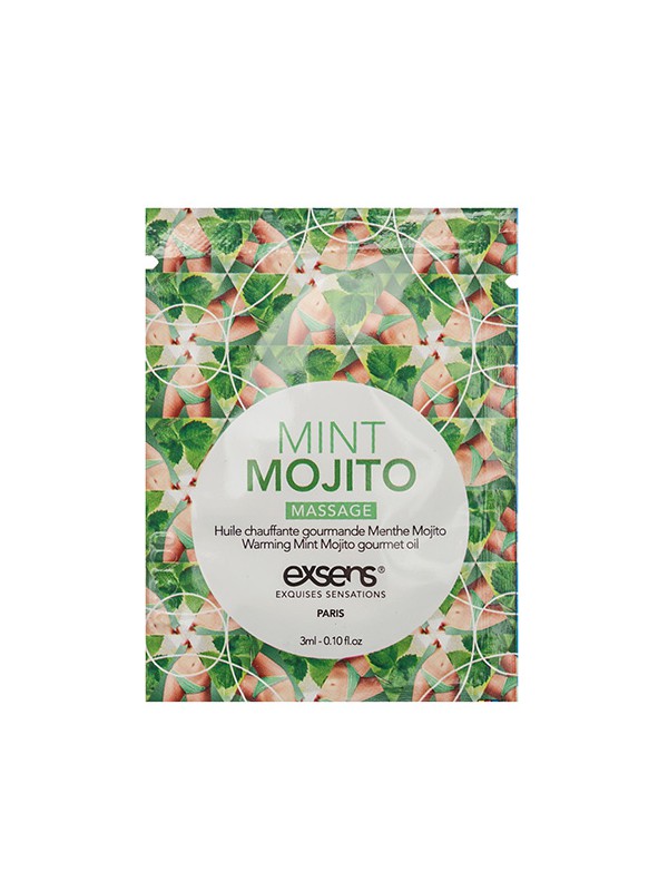 Warming Gourmet Massage Oil Mint Mojito Sachet 3 ml.