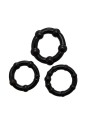 Zahara Anillas 3 Pcs Black