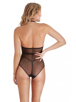 Body Encaje Floral Negro TU