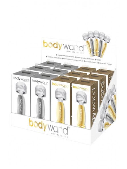 BODYWAND MINI SILVER/GOLD DISPLAY 12PC