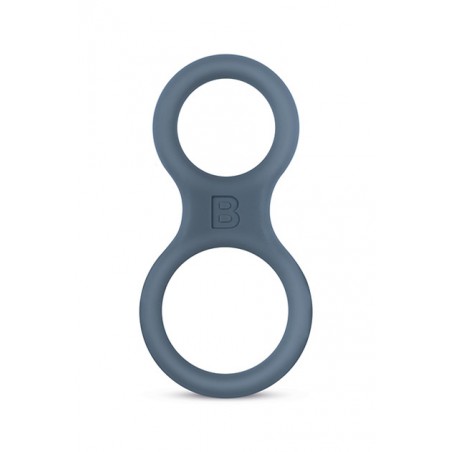 Boners Silicone Cock Ring And Ball Stretcher - Grey