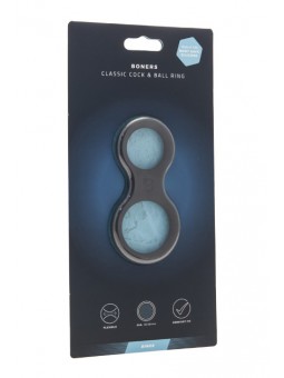 Boners Silicone Cock Ring And Ball Stretcher - Grey