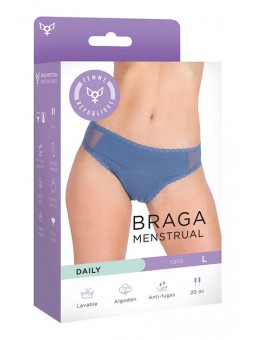Braga Menstrual L - AZUL
