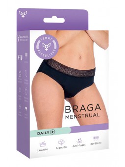 Braga Menstrual M - NEGRO