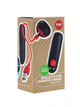 Bullet incl. USB Magnetic Charger Black