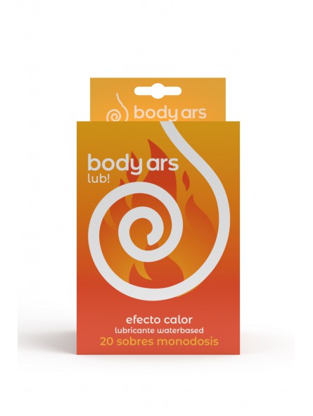 Caja Colgante 20u. sobres monodosis Gel BODY ARS Efecto Calor-Waterbased