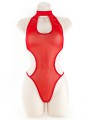 CHOKER TEDDY, MESH RED L