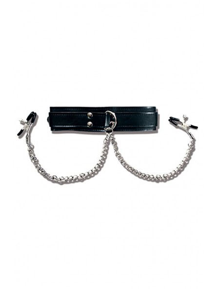 COLLAR WITH NIPPLE CLAMPS