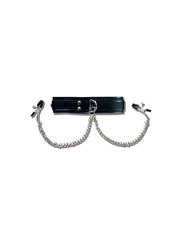 COLLAR WITH NIPPLE CLAMPS
