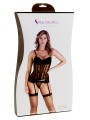 Conjunto Bustier Floral Negro TU