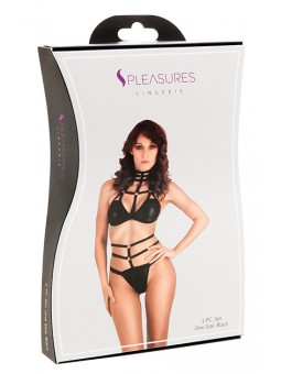 Conjunto Sost?n-Tanga Negro TU