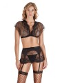 Conjunto Top Falda Set Negro TU