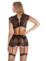 Conjunto Top Falda Set Negro TU