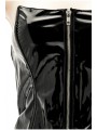 CORSET NEGRO, CHAROL, TANGA CREMALLERA T M
