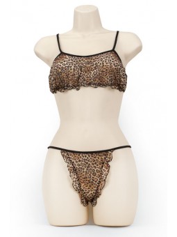 CROPPED CAMI/THONG JAGUAR