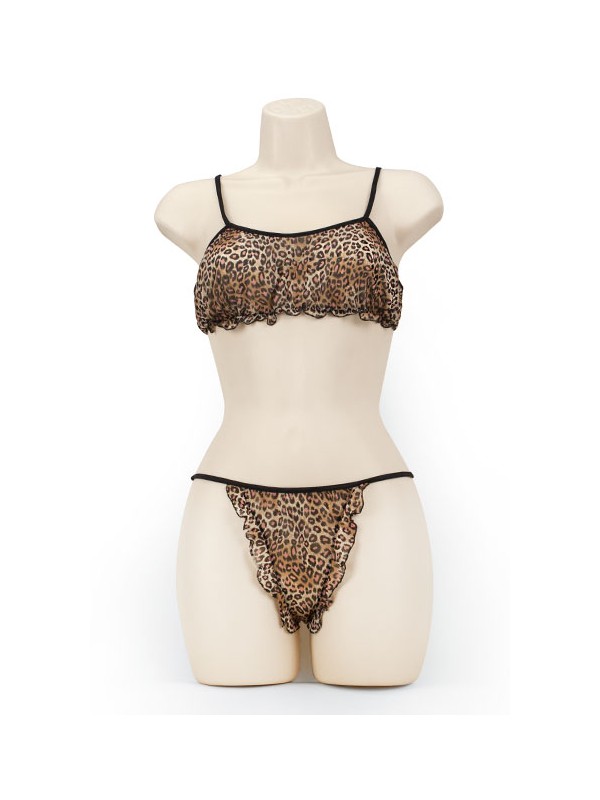 CROPPED CAMI/THONG JAGUAR