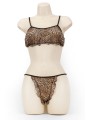 CROPPED CAMI/THONG JAGUAR