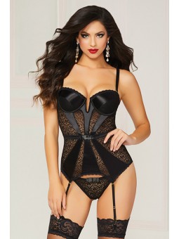 2Pc Bustier Set Black