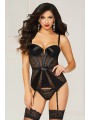 2Pc Bustier Set Black