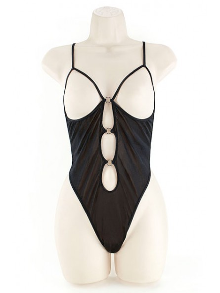 CUPLESS TEDDY, KNIT BLACK 2XL