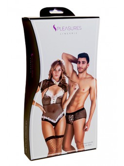 Disfraz Body-Boxer Negro/Blanco TU