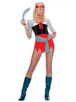 DISFRAZ PIRATA MINIVESTIDO S/M