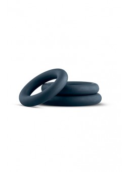 3-Piece Cock Ring Set - Grey