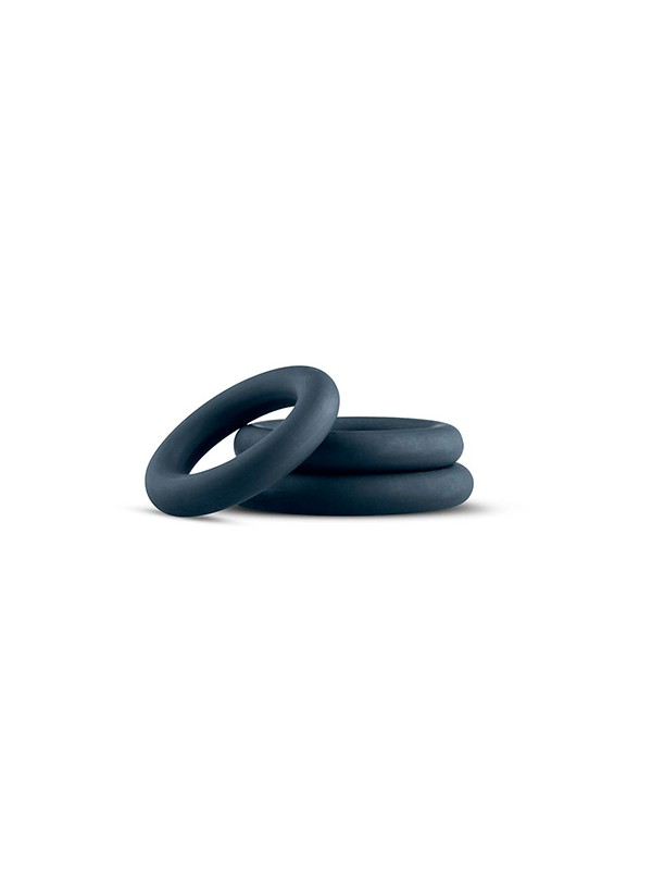 3-Piece Cock Ring Set - Grey