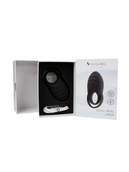 DUAL COCK RING - BLACK