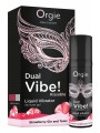 DUAL VIBE! STRAWBERRY GIN & TONIC KISSABLE LIQUID VIBRATOR