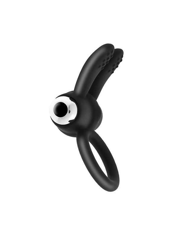 Duo Flap Ring Black