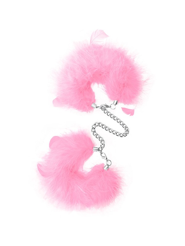 Feather Cuffs Pink