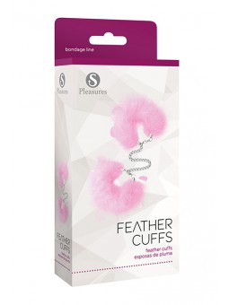Feather Cuffs Pink