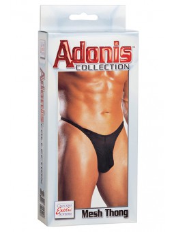 ADONIS - MESH THONG - BLACK