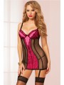 First Love Chemise & Thong Hot Pink