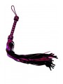 FLOGGER 55 CM CUERO METALICO LILA