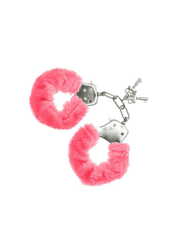 Furry Cuffs Pink