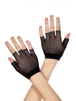 GUANTES CORTOS NEGRO RED