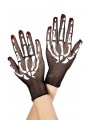 GUANTES NEGRO CON DIB ESQUELETO