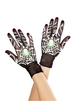 GUANTES NEGRO CON DIB TELAARA?A
