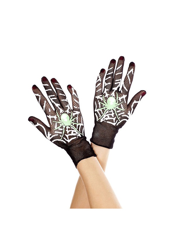 GUANTES NEGRO CON DIB TELAARA?A