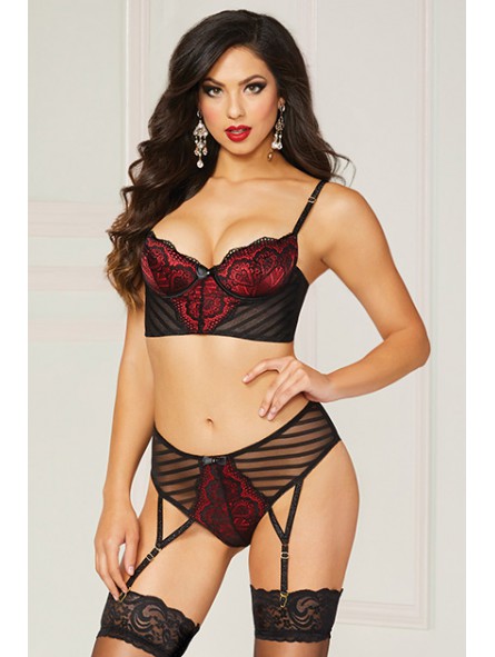 2Pc Bra Set Black